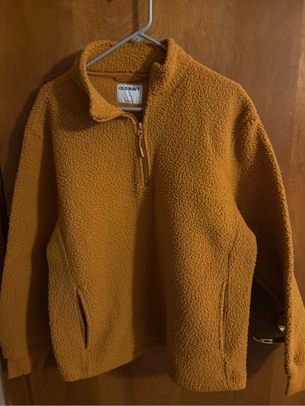 Old Navy women’s size large caramel color pullover quarter zip top